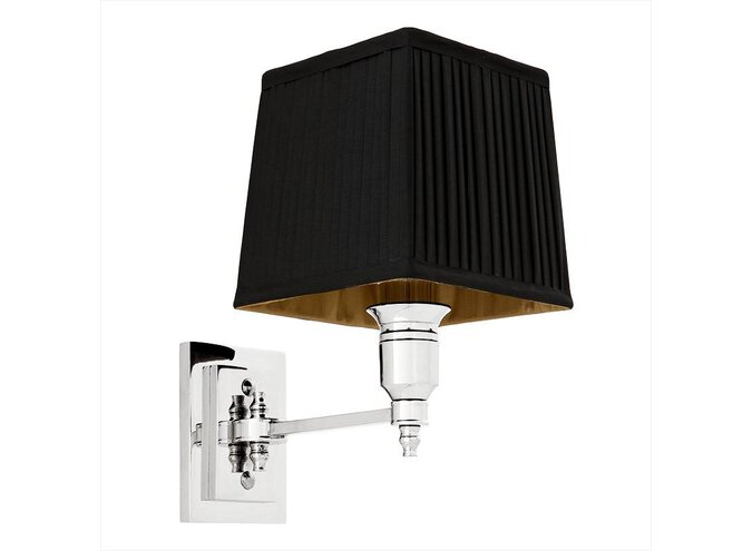 Wall lamp Lexington - Single - Black/Nickel