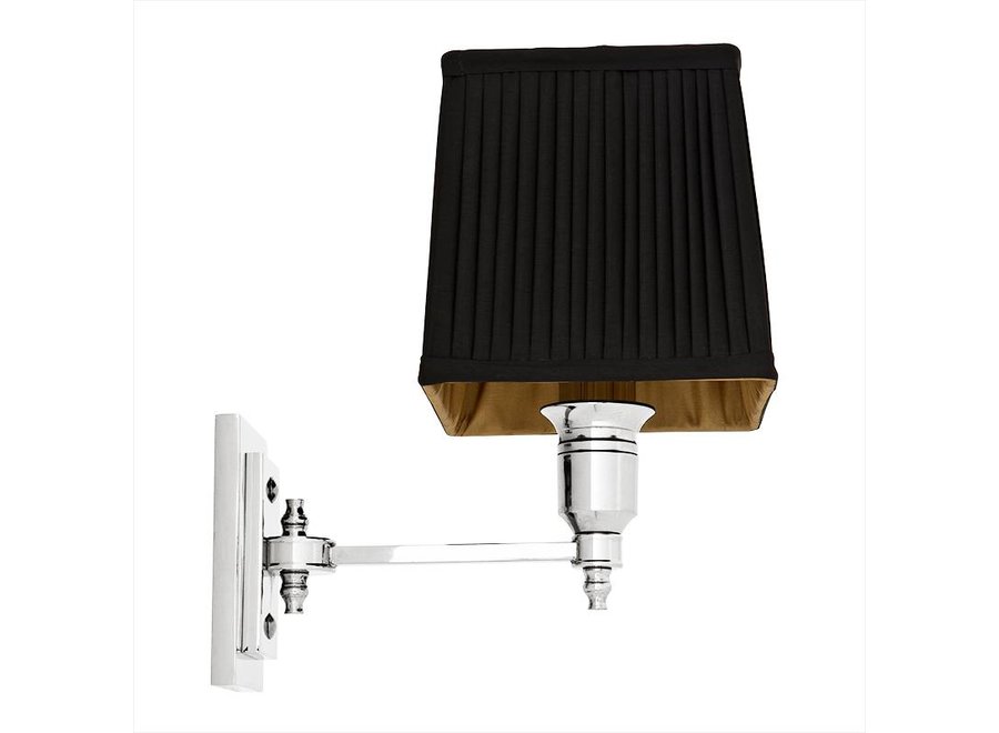 Wall Lamp 'Lexington' - Single - Black/Nickel