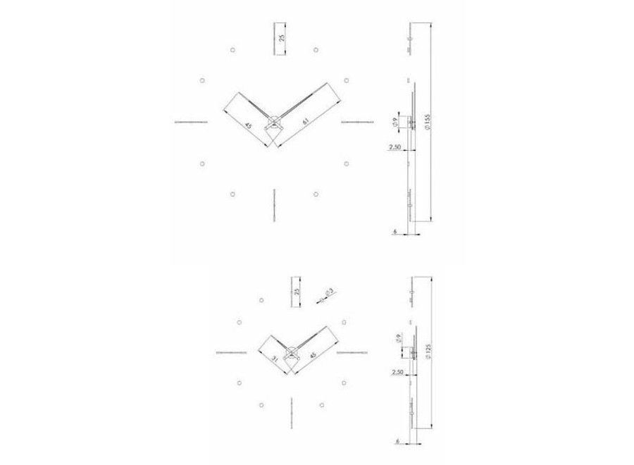 Design Clock 'Mixto'