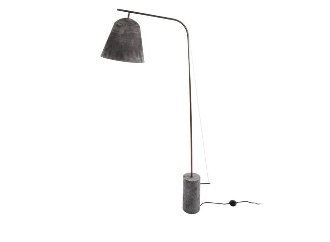 Design vloerlamp 'Line Two' Oxidized