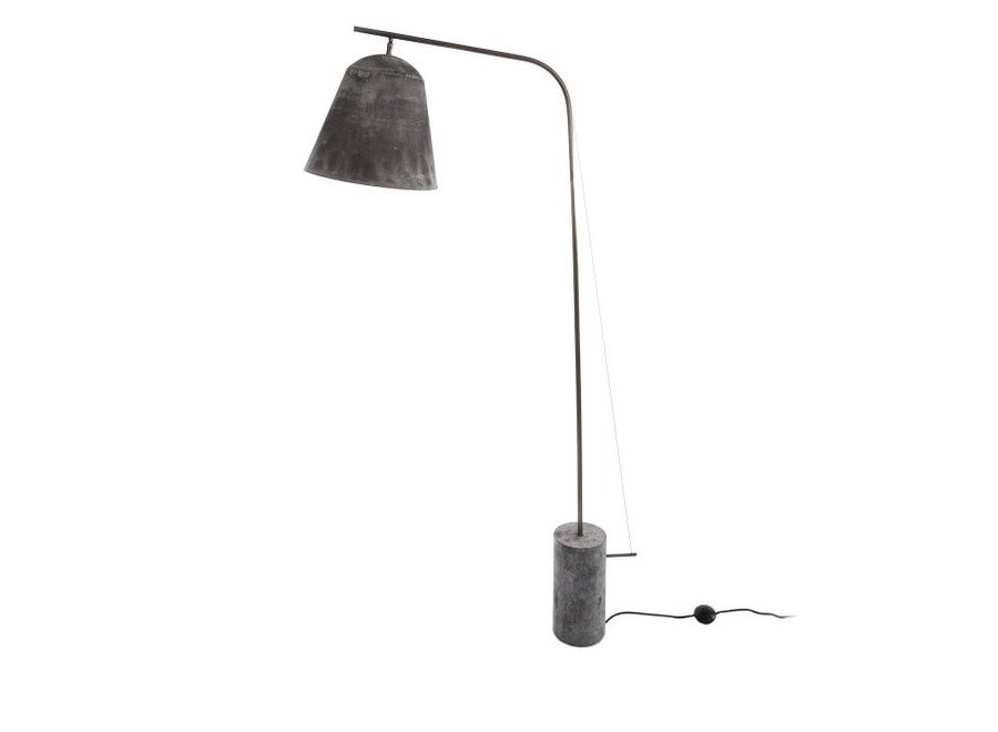 Design-Stehlampe "Line Two" Oxidized