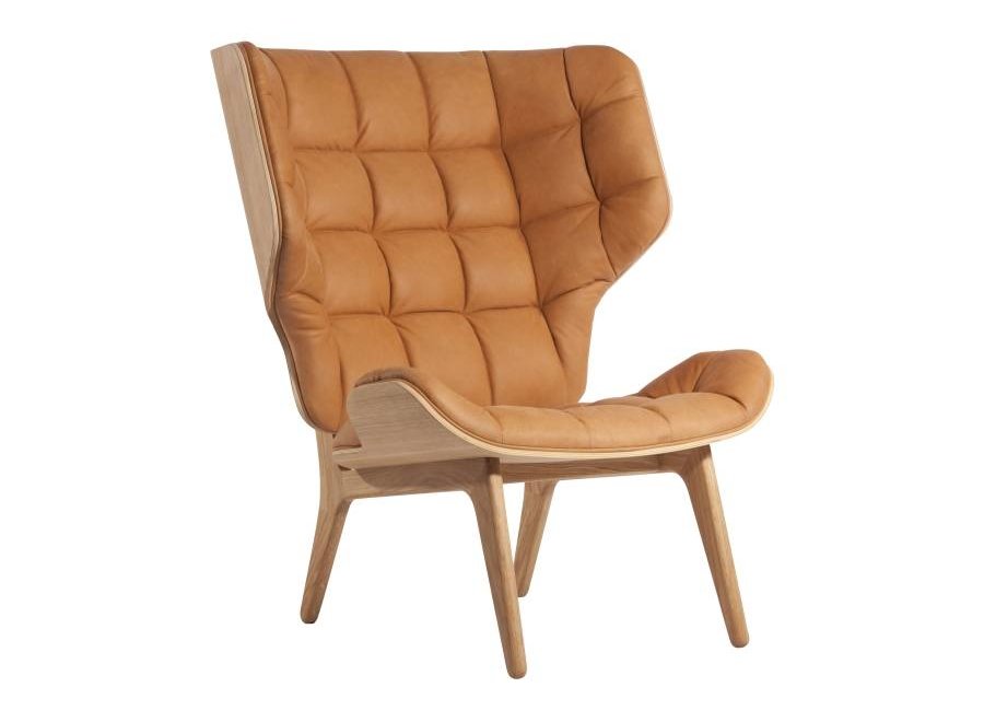 Mammoth Lounge Chair mit Vintage Leather