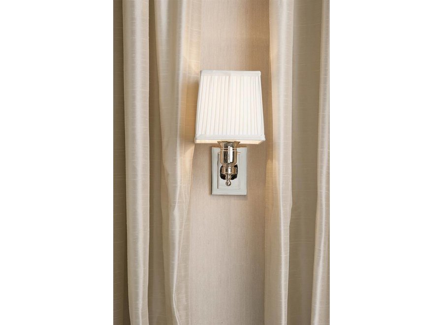 Lampe murale 'Lexington' - Single - White/ Nickel