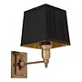 Wall Lamp 'Lexington' - Single - Black/Brass
