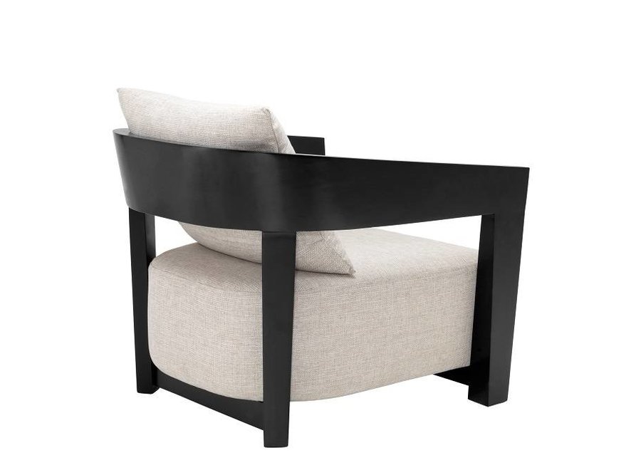 Armchair 'Rubautelli' - Black finish