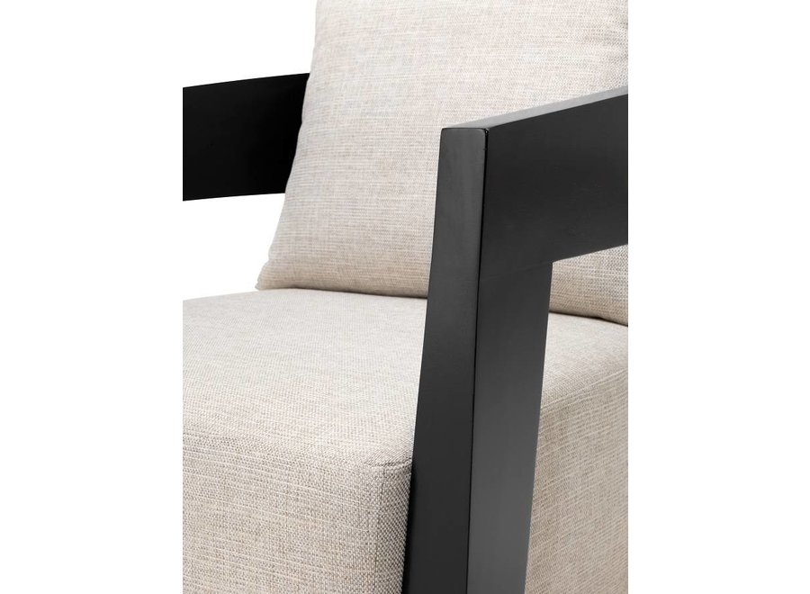 Armchair 'Rubautelli' - Black finish