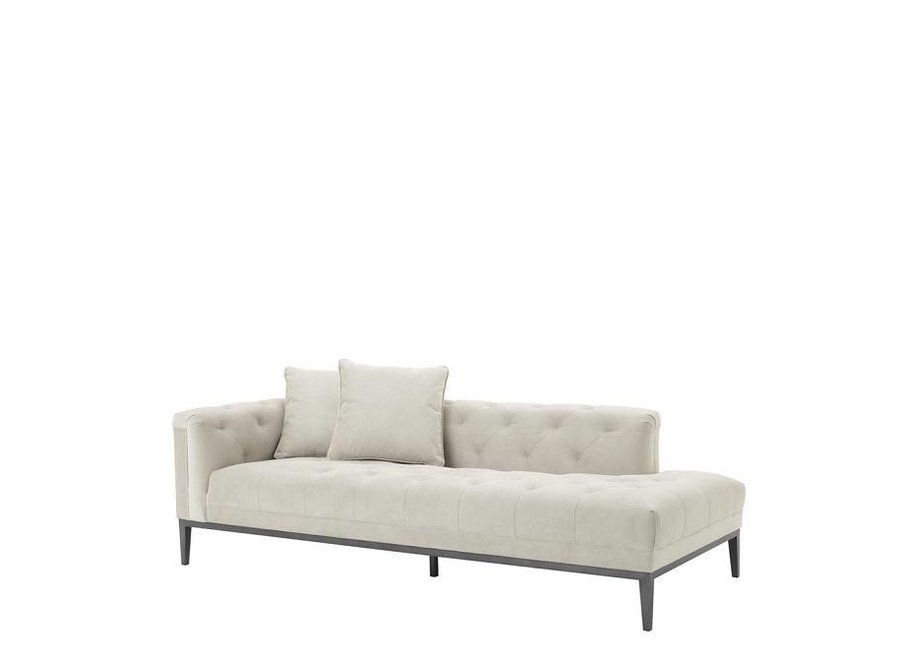 Lounge Sofa 'Cesare' Left - Pebble Grey