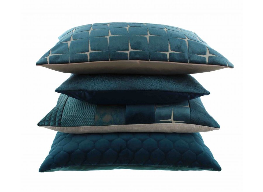 Decorative cushion Perla Petrol