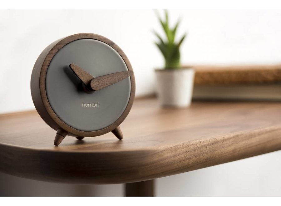 Table clock 'Atomo Sobremesa' graphite