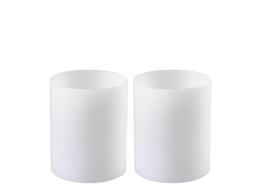 Artificial candles set Deep - S - 2 pieces -10x12 cm