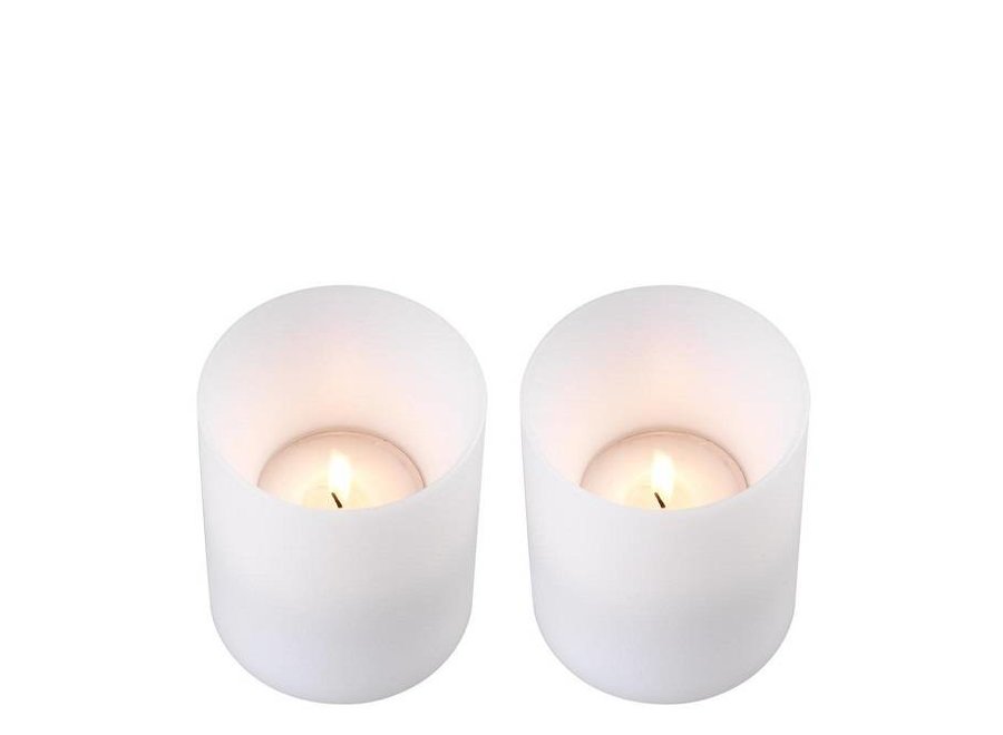 Artificial candles set Deep - S - 2 pieces -10x12 cm