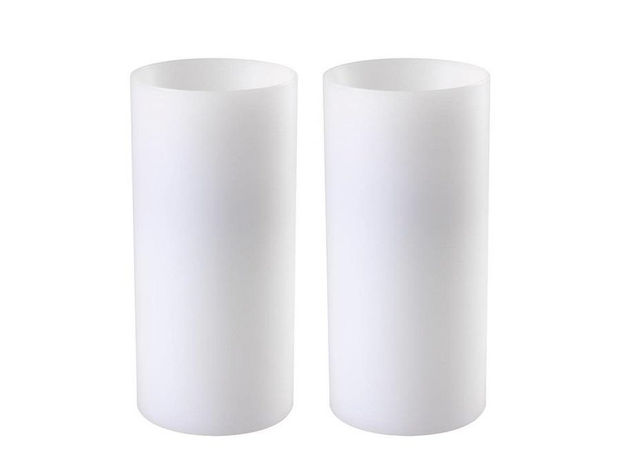 Artificial candles set Deep - L - 2 pieces -10x21 cm