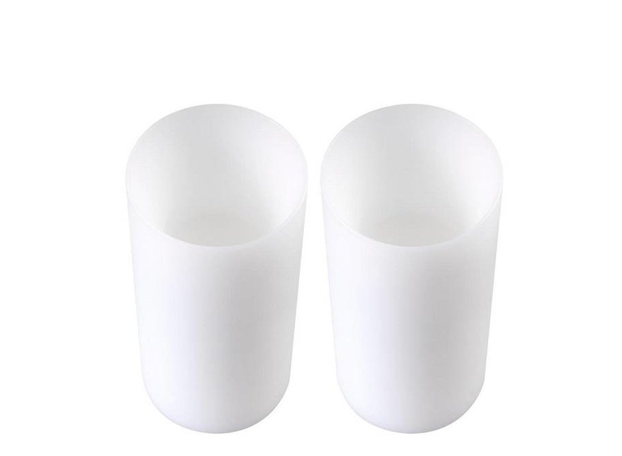 Artificial candles set Deep - L - 2 pieces -10x21 cm