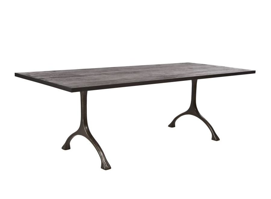 Pieds de table « Maiden » en fer brut et hauts - Lot de 2