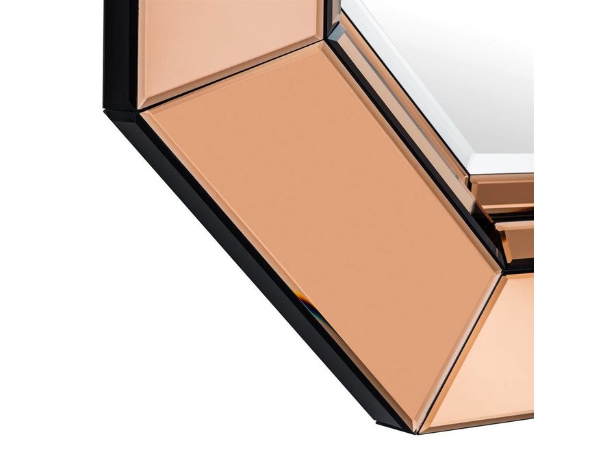 Amber design spiegel 'Chartier' 68x68 D. 7,5cm