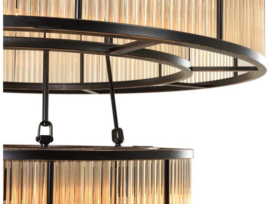 Lustre « Bernardi » en bronze, finition vintage