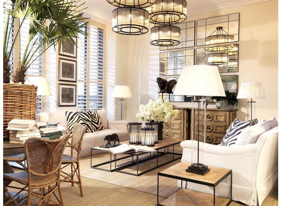 Chandelier 'Bernardi' with a bronze 'vintage finish'