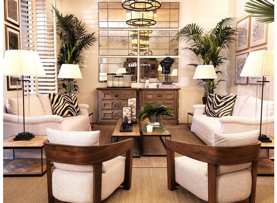 Chandelier 'Bernardi' with a bronze 'vintage finish'