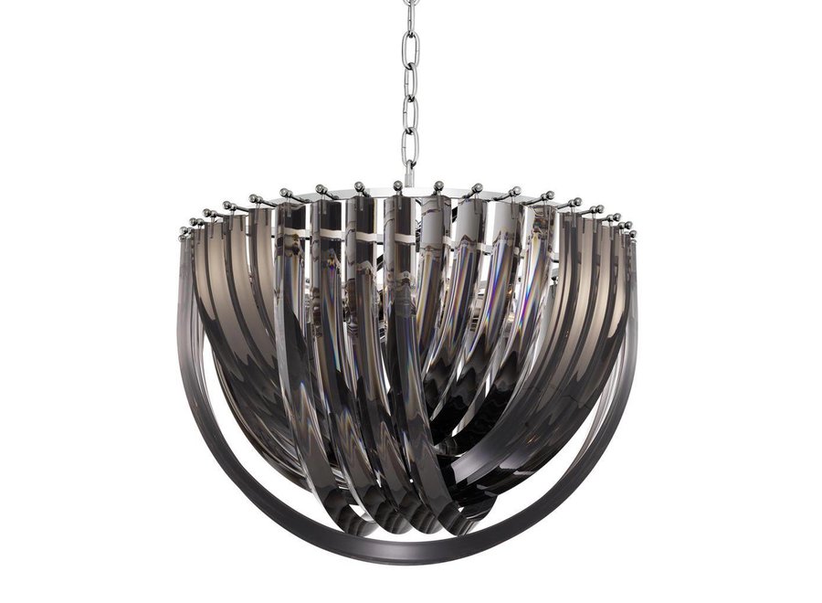 Chandelier 'Murano' - L - Smoked