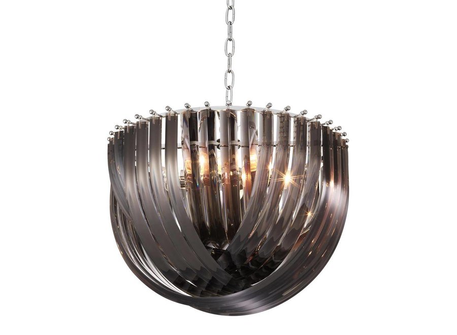 Chandelier 'Murano' - L - Smoked