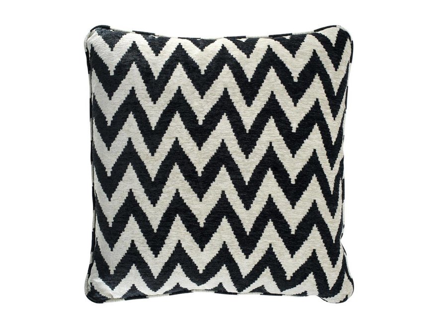 Zierkissen Chevron Schwarz  60x60 cm