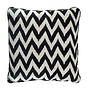 Decorative cushion Chevron color black 60x60 cm