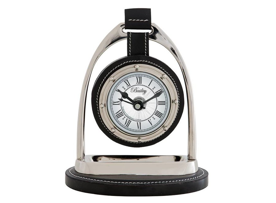 Desk clock 'Bailey Equestrian'  in classic style 17 cm