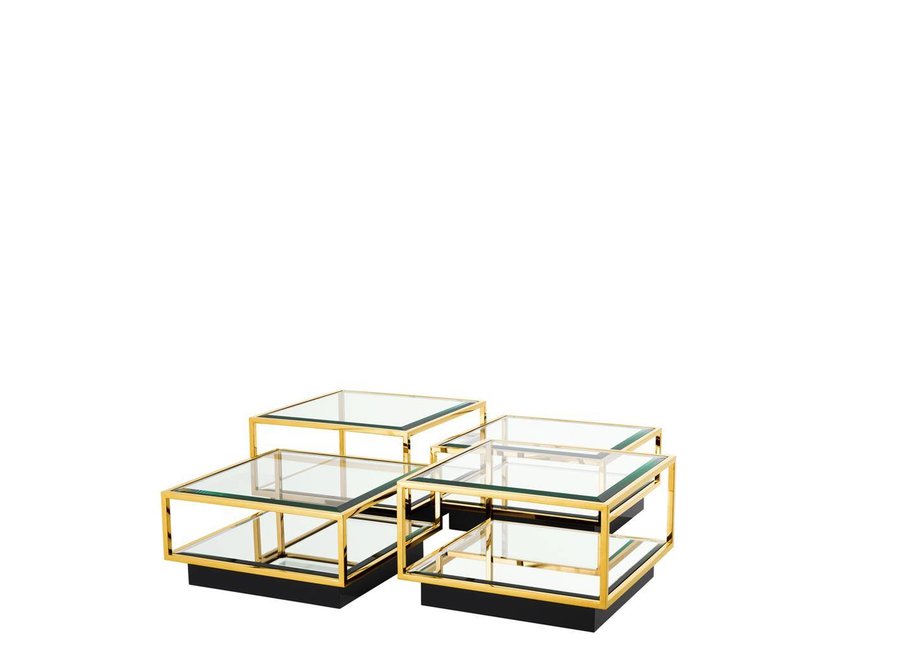 Couchtisch 'Tortona' 4er Set Gold