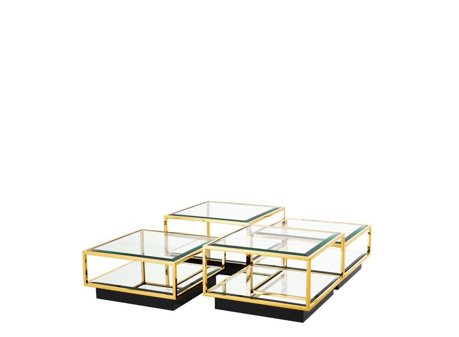 Couchtisch 'Tortona' 4er Set Gold