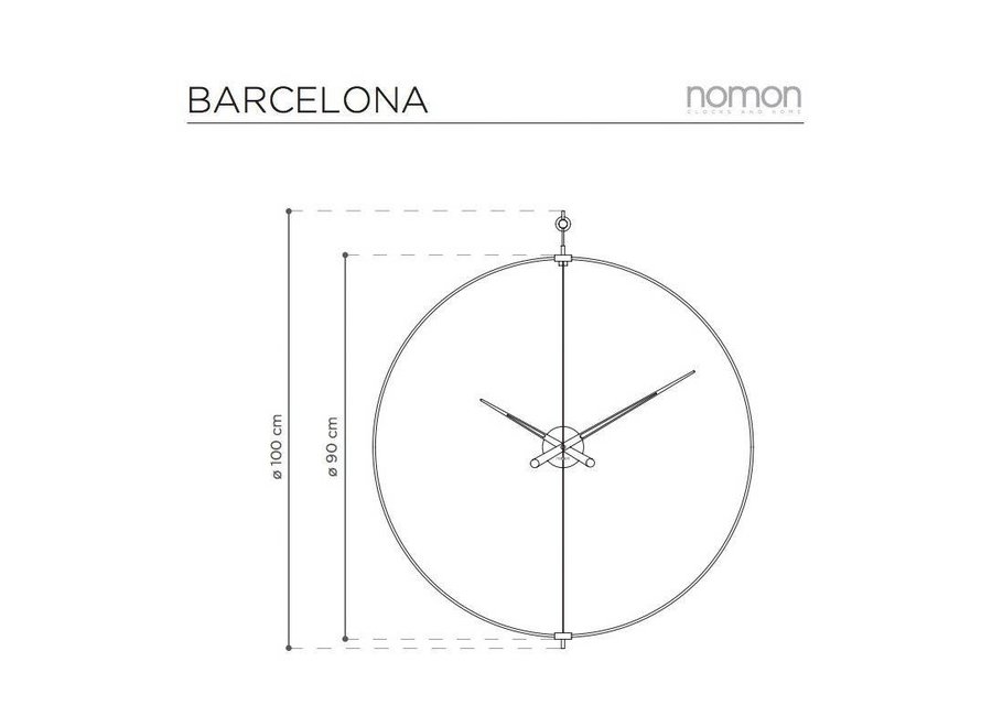 Design wall clock 'Barcelona'