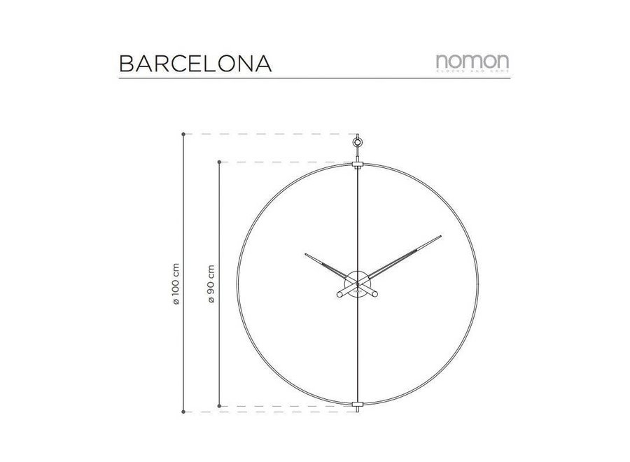 Horloge murale design 'Barcelone'