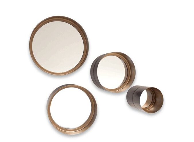 Miroirs ronds 'Frome' - Bronze