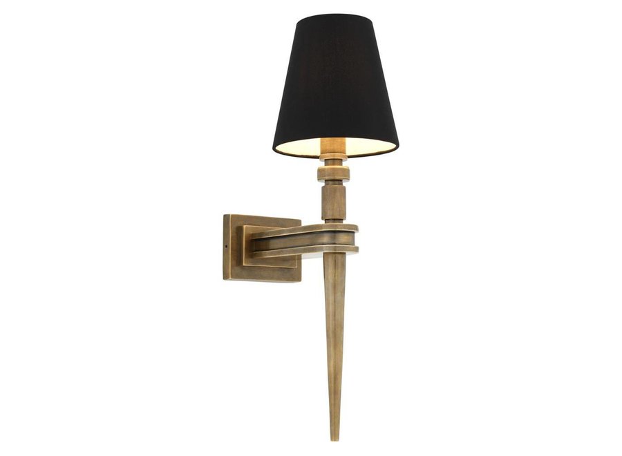 Lampe murale 'Waterloo' - Single  - Brass