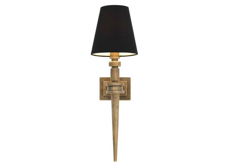 Wall lamp 'Waterloo' - Single - Brass