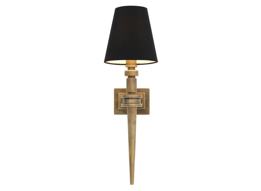 Wandlamp 'Waterloo' - Single - Brass