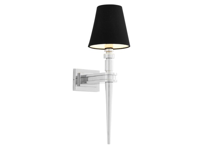 Wandlamp Waterloo - Single - Nickel