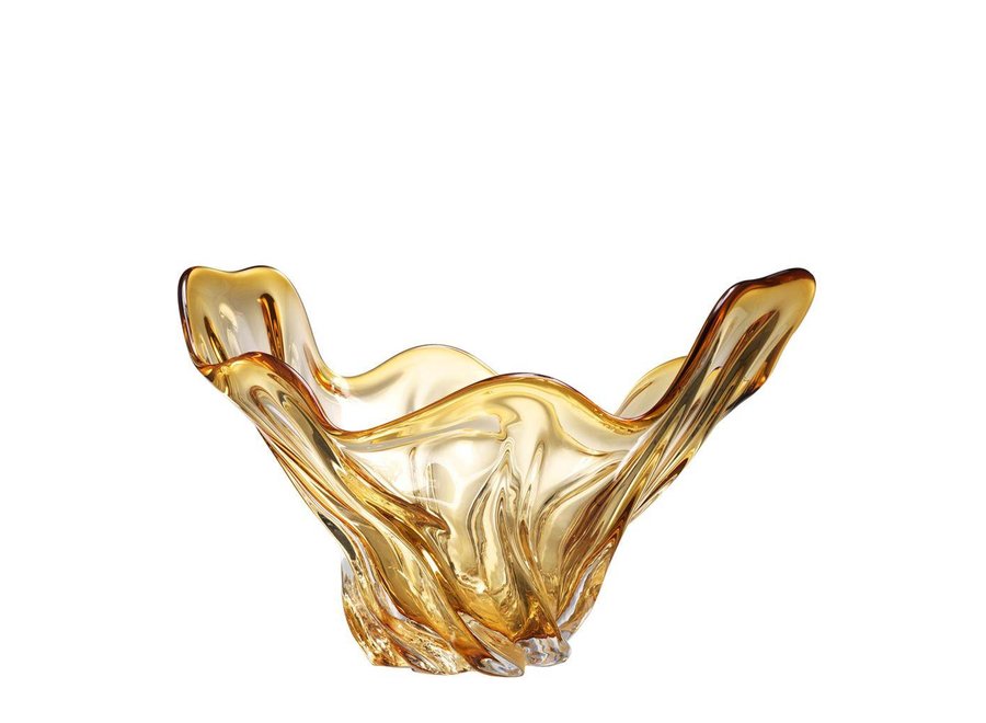 Bowl Ace, 'handmade' yellow glass