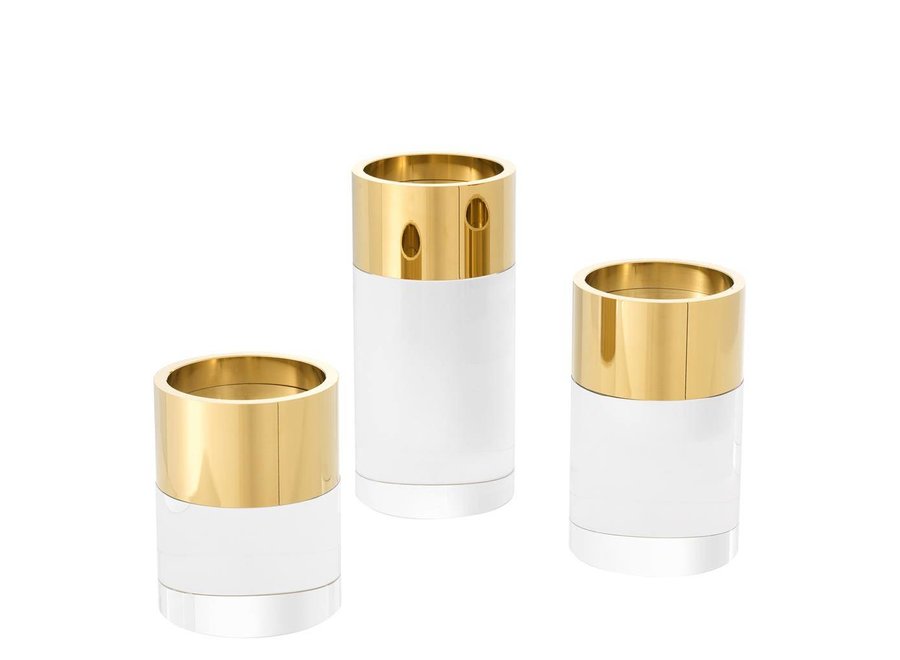 Candle Holder Sierra, met een ring van goud