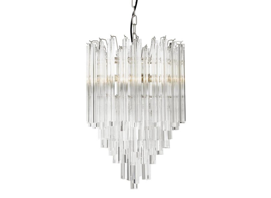 Chandelier 'Salerno'- Clear glass