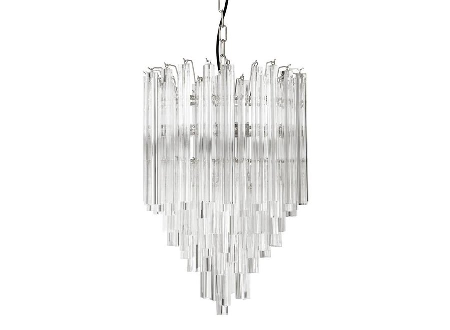 Chandelier 'Salerno'- Clear glass