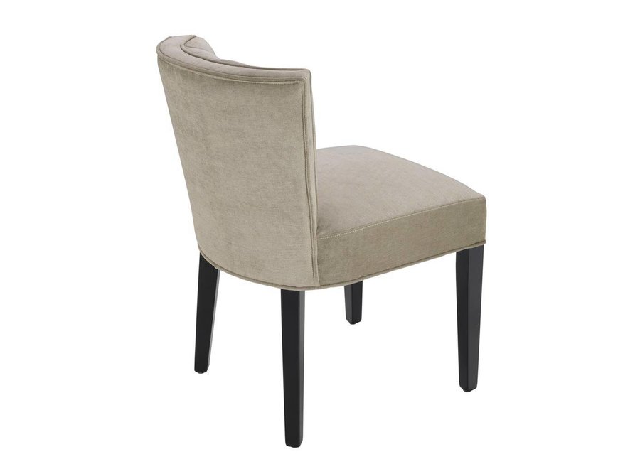 Dining chair 'Windhaven' - Greige velvet