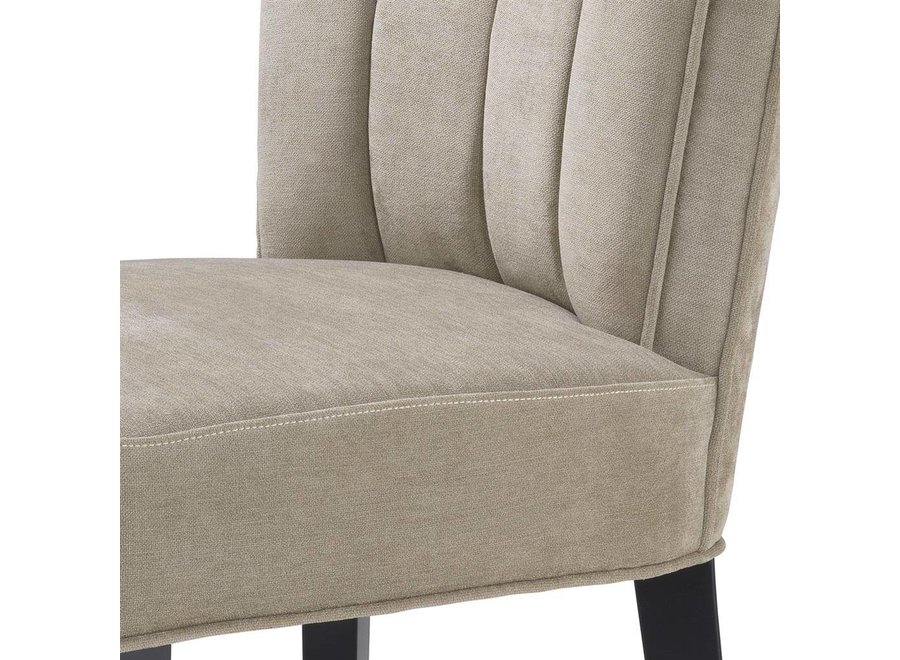 Dining chair 'Windhaven' - Greige velvet