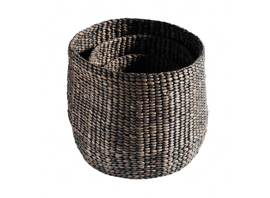 Ronde mand - set van 3 - Black
