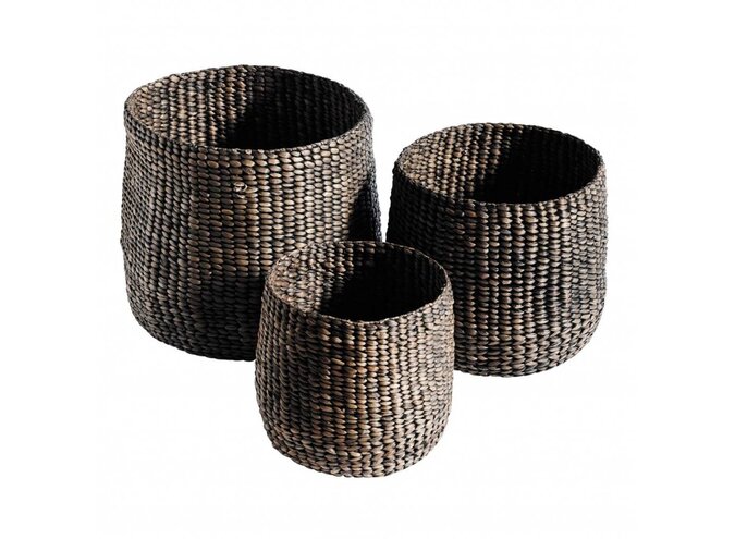 Ronde mand - set van 3 - Black