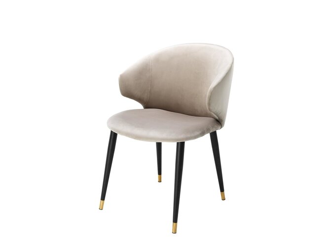 Dining chair Volante - with armrest - Roche beige