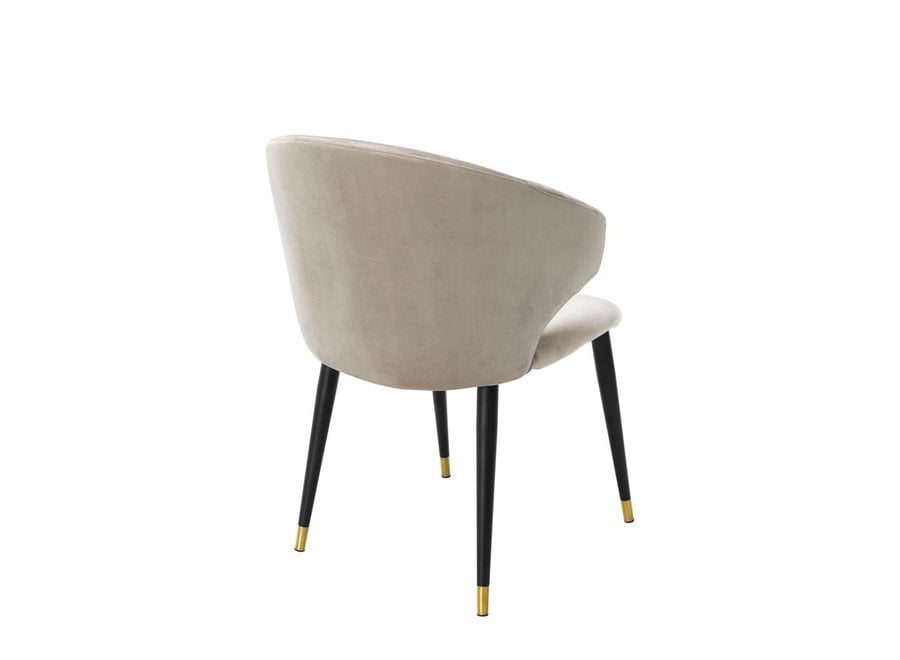 Dining chair 'Volante' - with armrest - Roche beige