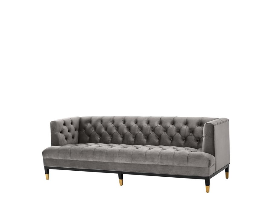 Sofa 'Castelle' - Grey Velvet