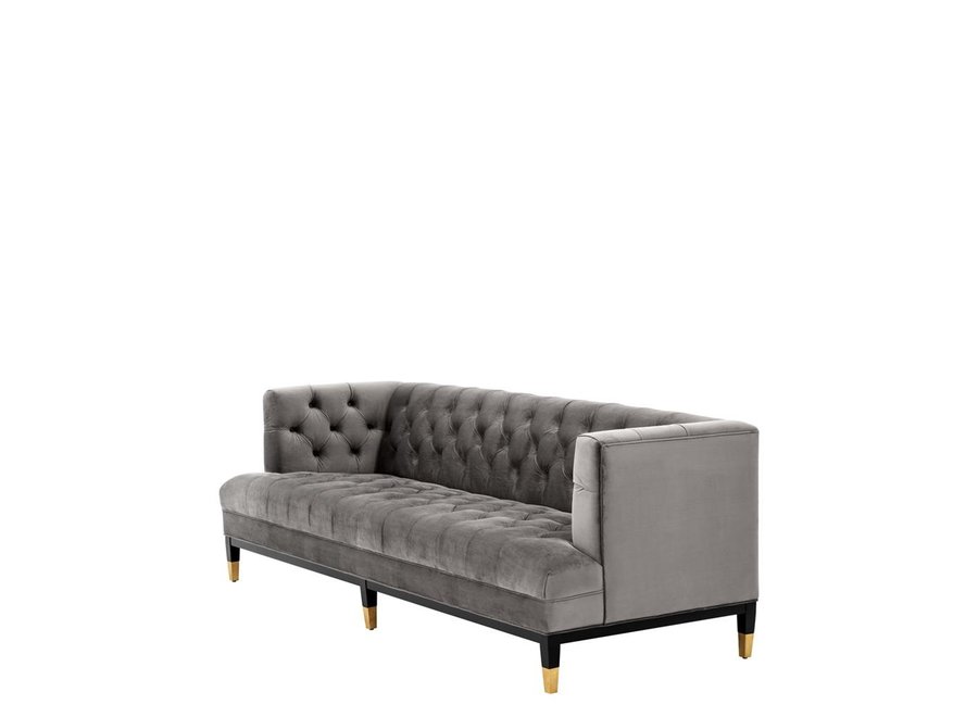 Sofa 'Castelle' - Grey Velvet