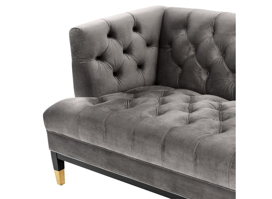 Sofa 'Castelle' - Grey Velvet