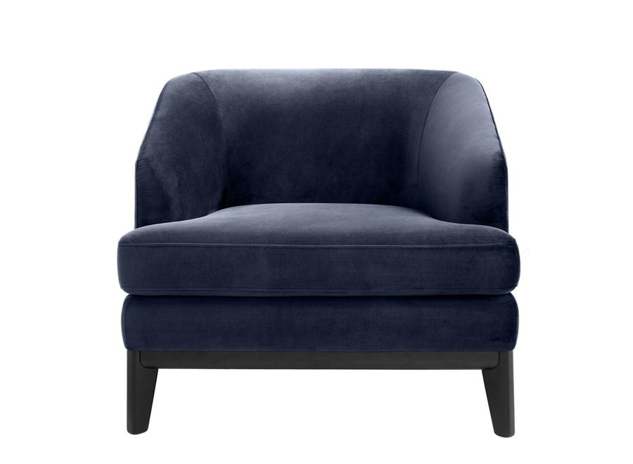 Armchair Monterey - Savona midnight blue velvet